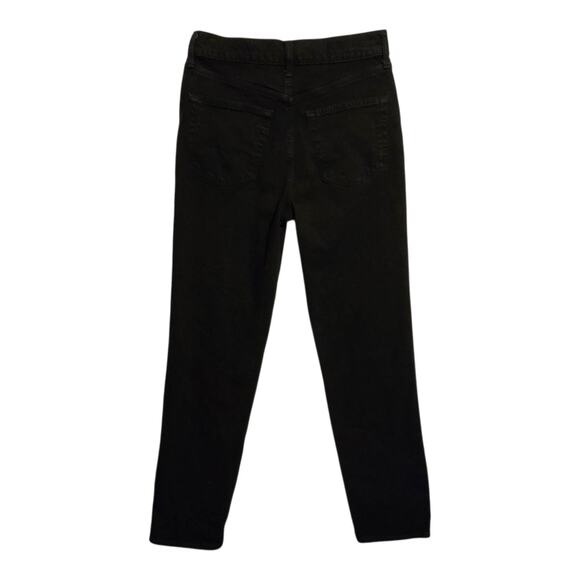 Gap Jeans Womens Sky High Straight Leg Size 2R Black Neutral Normcore Capsule - Picture 2 of 13
